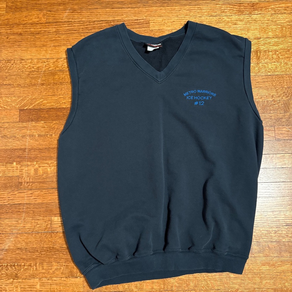 Vintage Metro‎ Warriors Ice Hockey #12 Crewneck Sweatshirt XL